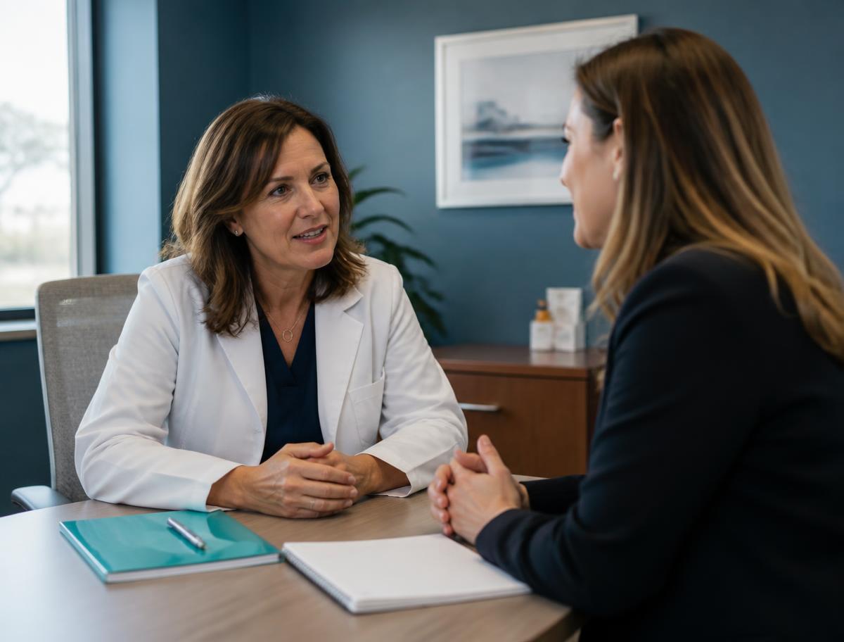Practice administrator meeting with a Spiwin revenue cycle specialist